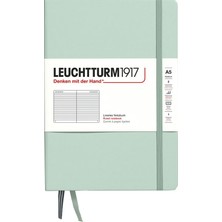 Leuchtturm 1917 LEUCHTTURM1917 Doğal Renkler Serisi Not Defteri, Orta Boy (A5), Sert Kapak, 251 Numaralandırılmış Sayfa, Çizgili, Mint Green 367260