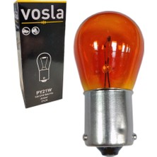Vosla 12V 93 Ampul 21W BAU15S PY21W Yakın Tırnak Amber VS37638 (10 Lu)