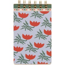 Designworks İnk Designworks Ink A Dopo Telli Çizgili Not Defteri 8,9X14,6 Cm- Flower