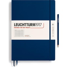 Leuchtturm 1917 LEUCHTTURM1917 Master Classic (A4+), Sert Kapak, 235 Numaralandırılmış Çizgili Sayfa, Navy, 359867