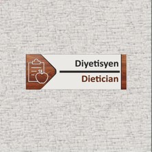 Metal Diyetisyen Ofis Oda Kapı Isimliği Yönlendirme Tabelası Levhası Kişiselleştirilebilir