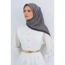 Lesscarves Çift Taraflı Düz Pamuk Ipek Eşarp LS2200