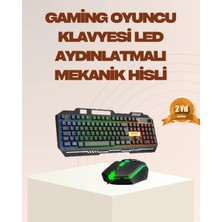 Belirtilmemiş Mekanik LED Klavye Mouse Seti – Yüksek Tepki Ergonomi