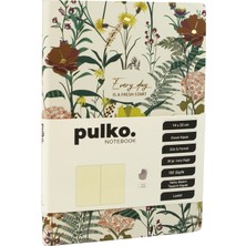 Pulko Notebook Every Day Is A Fresh Start Serisi, (14X20CM), 90GR. Ivory Kağıt, 192 Sayfa, Esnek Kapak, Düz, Forest Umber