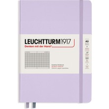 Leuchtturm 1917 LEUCHTTURM1917 NOT Defteri orta boy (A5), sert KAPAK, 251 Numaralandırılmış sayfa, KARELI, LILAC 365483