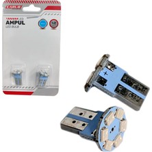 Carub 12V T10 Ampul 6 Smd LED Fiber Mavi BR0400208