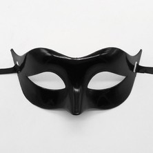 Ankaverse Siyah Renk Masquerade Kostüm Partisi Venedik Balo Maskesi (5286)