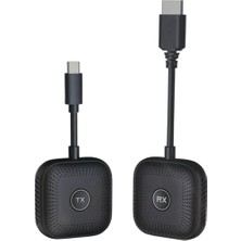 Coverzone Kablosuz Hd Görüntü Aktarıcı Seti Usb-C Tx Rx | 1080P 60Hz Tak Çalıştır | Bilgisa