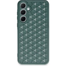 Uravas Store Samsung Galaxy A55 5g Kılıf Petek Silikon Kapak - Koyu Yeşil
