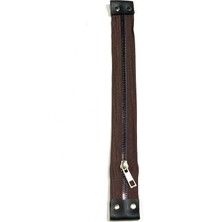 Çanta Fermuarı / Deri Detaylı Çanta Fermuarı / 30 cm /
