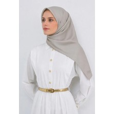Lesscarves Çift Taraflı Düz Pamuk Ipek Eşarp LS2200