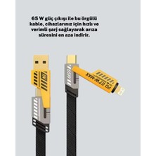 Herşey Trend Dayanıklı 4’ü 1 Arada Çok Fonksiyonlu Hızlı Şarj Veri Kablosu