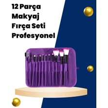 Herşey Trend Profesyonel Makyaj Uygulamalarına Özel 12 Parça Kompakt ve Hafif Makyaj Fırça Seti