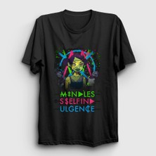 Presmono Unisex Siyah Frankenstein Girls Mindless Self Indulgence T-Shirt
