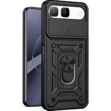 Nezih Case Tecno Spark 40 5g Uyumlu Magnetik Standlı Kamera Korumalı Sürgülü Kapak Kılıf