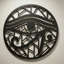 Horus Gözü Duvar Tablosu Mdf Lazer Kesim Geometrik Modern Duvar Süsü Eye Of Horus Dekor