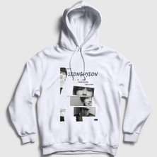 Presmono Unisex Beyaz Seonghyeon K-Pop Cortis Kapüşonlu Sweatshirt