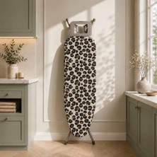 Pionny Keçeli Ütü Masası Kılıfı - 55X140 cm - Leopar