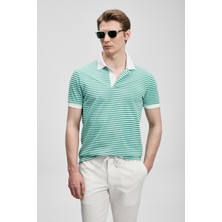 Lufian Landon Smart Erkek Polo Tişört Saks