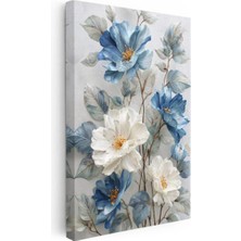 Kanvas Tablo Formlu Çiçek Demeti Çiçek Tablosu Ev Ofis Duvar Dekoru 35 x 50 Kanvas Tablo 1