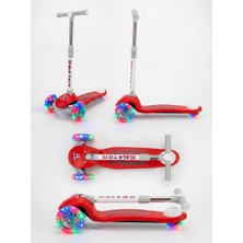 PRO Toys Harekete Duyarlı Işıklı/ledli Üç Teker Ayarlanabilir ve Katlanabilir Fren Sistemli Çocuk Scooter