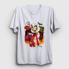 Presmono Unisex Beyaz Charlie Morningstar Hazbin Hotel T-Shirt