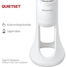 Gndz Store Honeywell Quietset HYF260 Tüm Oda Için Salınımlı Kule Vantilatör, 5 Hız Ayarı, 80 Derece Salınım, Zamanlayıcı Fonksiyonu, Aydınlatma, Otomatik Kapanma, Uzaktan Kumanda