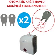 Poyraz Bioplast Car Otomatik Kağıt Havlu Dispanseri Yedek Anahtarı - 2 Adet