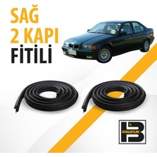 B&M Kauçuk Bmw 3 Serisi E36 (1992-1998) Kadifeli Sağ Ön ve Arka Kapı Fitili BM02159