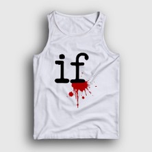 Presmono Unisex Beyaz Logo If Rock Mindless Self Indulgence Atlet
