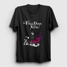 Presmono Unisex Siyah Life Starts Now Rock Three Days Grace T-Shirt