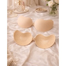 Airzzyallure Görünmez Yapışkanlı Mango Silikon Sütyen Straplez Push Up Göğüs Toparlayıcı, Terletmez