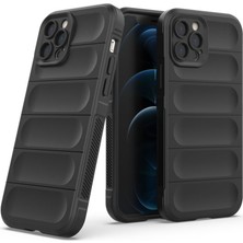 iPhone 12 Pro Kılıf Optimum Silikon - Siyah