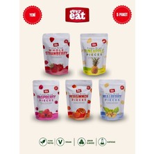 Evereat Freeze Dry Meyve Cipsi 5'li Set Çilek Ananas Frambuaz Hurma Dut Kurutulmuş Meyve