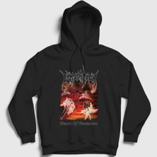 Presmono Unisex Siyah Dawn Of Possession Metal Immolation Kapüşonlu Sweatshirt