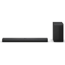 Lg 400 W Güçlü Siyah Soundbar, 3.1.1 Kanal Çevresel Ses, Dolby Atmos Desteği, Hızlı Bağlantı ve Modern Tasarım ile Salon ve Ofis Kullanımınd