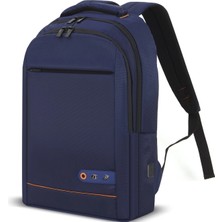 Nemere Office 15.6 Inç USB Notebook Sırt Çantası Lacivert MCC006BL