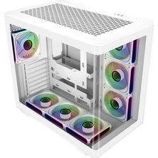 Cooler Master Elite 600 Curve Tg Beyaz Midtower Kasa