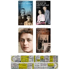 İş Bankası Kültür Yayınları Franz Kafka 4 Kitap Set / Babaya Mektup - Felice'ye Mektuplar - Milena'ya Mektuplar - Ottla'ya ve Aileye Mektuplar + Özel Cetvel