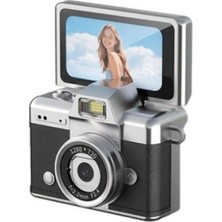 Arell Teknoloji Mini Retro Dijital Kamera Ekran 1080P Video Fotoğraf Type-C Kolye ve Anahtarlık
