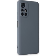 Redmi Note 11T Kılıf Nano Içi Kadife Silikon - Gri