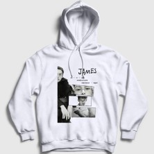 Presmono Unisex Beyaz James K-Pop Cortis Kapüşonlu Sweatshirt