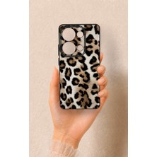 Vip Case Redmi Note 13 Pro 4g Uyumlu Leopar Derisi Desenli Silikon Kılıf