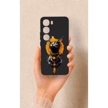 Vip Case Vivo V40 Lite 5g Uyumlu Mısırlı Kedi Tanrısı Desenli Silikon Kılıf