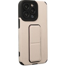 iPhone 13 Pro Max Kılıf Mega Standlı Silikon - Gold