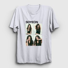 Presmono Unisex Beyaz Soyeon Feel K-Pop G I-Dle T-Shirt