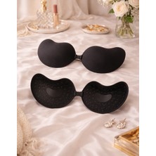 Airzzyallure Görünmez Yapışkanlı Mango Silikon Sütyen Straplez Push Up Göğüs Toparlayıcı, Terletmez
