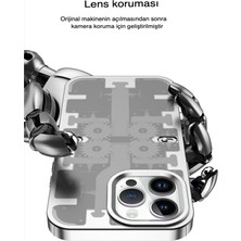 iPhone 13 Pro Kılıf Mekanik Bumper Kapak - Mavi