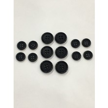 Blazer Ceket Düğmesi Takım / 6+8 / Siyah / Blzs1