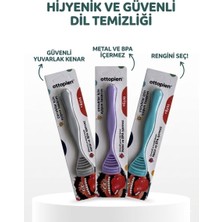 Ottopien Dil Temizleyici Aile Seti 3’lü Set| Çocuk ve Yetişkinler Için Dil Temizleme | Çocuk Ağız ve Diş Bakımını Destekler | Ağız Kokusuna Karşı Etkili Dil Temizleme I Ağız Bakım